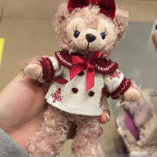 迪士尼挂件星黛露公仔钥匙扣达菲雪莉玫毛绒公仔包挂件圈玩偶 雪莉玫大衣款挂件