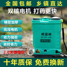 柯菲林（KFL）新型双泵电动喷雾器农用锂电池12v充电背负式酒精消毒果树打药农药机全自动大功率高压 20升智能关抢停机（20A锂电）单高压泵