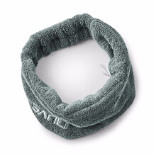 三利 长绒棉洗脸束发带 化妆美容卸妆包头巾 甜美森女系头饰发箍 灰蓝色