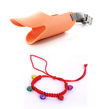 狗狗嘴套宠物防咬叫乱吃泰迪止吠器狗口罩中小型犬宠物嘴套用品 粉色+编织铃铛 S(建议3-6斤)