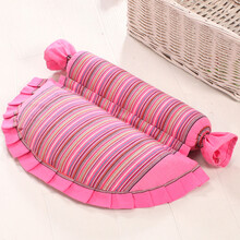 颈椎枕头修复颈椎专用荞麦枕护颈枕单人脊椎矫正病人保健枕芯 粉红色