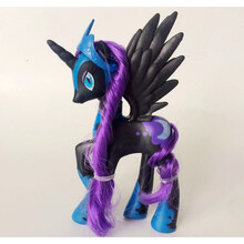 小马宝莉玩具 小马宝莉公仔玩具摆件全套紫悦宇宙月亮公主套装女孩玩偶小马 黑色梦魔14CM