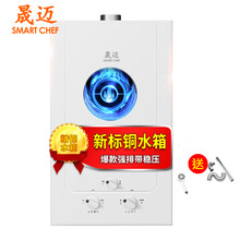 晟迈（SM）S13强排式燃气热水器气即热速热型热水器 节能家用 免费提 管道天然气（8升高配版） 免费安装