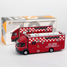 京商 Tiny 城市 186 合金車仔 - 平治Atego消防處流動指揮車 (MCU) 红色