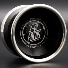 高端竞技专用 悠悠球MAGICYOYO Z01-focus焦点金属溜溜球鬼手 银环酷黑(送价值50元配件包)