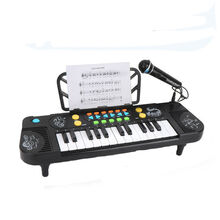 儿童电子琴钢琴早教可弹奏 1-2-3-6周岁音乐玩具初学入门宝宝 11功能基础25键电子琴【带话筒】 标配版【无其他相关配置】