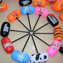 充气锤子 玩具 充气硬柄锤 榔头儿童玩具 锤子大号千吨锤充气玩具卡通锤LOGO定制 锤子混60个拍60件(单价)