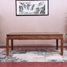 匠人塘红木家具非洲鸡翅木（学名：非洲崖豆木）茶桌椅组合实木茶桌功夫茶桌中式客厅办公室泡茶桌茶几茶台桌 单桌(不带电热炉) 长198宽98高75cm