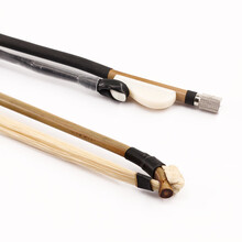 青歌GH102演奏板胡弓多款可选 福建箭竹秦腔豫剧板胡弓子 黑檀木白竹白马尾板胡弓独奏板胡弓子 GH102板胡弓 白牛骨福建箭竹 弓长88cm