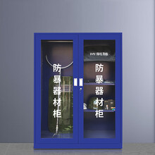 亚升防暴柜防暴器材展示柜反恐器械警器柜战备柜盾牌柜安保器材柜 1600*1200*390mm(空柜)