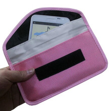新款孕妇防辐射手机袋包套通用信号屏蔽袋 粉色