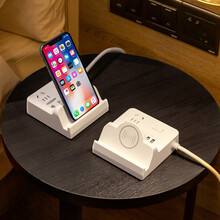 多功能无线充电插座智能USB创意插排/插线板3米5米桌面手机支架接线板 SJZ7 无线充电+3USB+7孔 1.6米