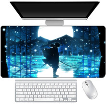 首爵 鬼灭之刃动漫鼠标垫二次元超大加厚锁边网吧游戏办公电脑桌垫定制 图二十一 800x300x3mm