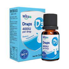 witsbb健敏思维生素D3儿童宝宝维生素d3滴剂 宝宝vd3 营养搭档美国原装进口
