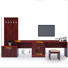 威赛星 酒店行李架宾馆酒店客房标间家具全套高低桌柜电脑电视柜写字台带挂衣板组合 2400(800+1600)*500