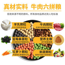 狗粮通用型40斤装5斤大型犬金毛拉布拉多萨摩小型犬泰迪成犬幼犬 牛肉味【牛肉五拼10斤】赠益生菌钙片