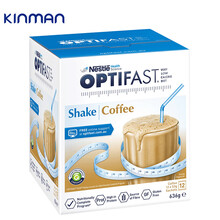 雀巢 Optifast 代餐奶昔果蔬纤维低脂低卡饱腹感营养代餐粉 咖啡味 12袋/盒