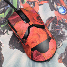 适用 雷蛇 RAZER 毒蝰 8K VIPER 终级版 无线版 鼠标防滑贴防水防汗止汗吸汗贴 红花 【全包款】 毒蝰VIPER/终级版 防滑贴