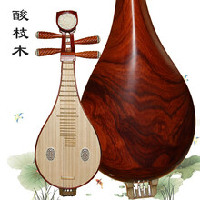 柳琴乐器 演奏级柳琴 双共鸣箱 花梨木柳琴 初学入门考级琴小琵琶 精品酸枝木柳琴