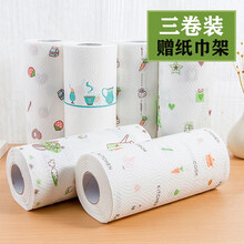 盛樱【3卷装】厨房一次性洗碗布无纺布 懒人抹布 家用清洁布 洗碗巾 一次性抹布 新款3卷