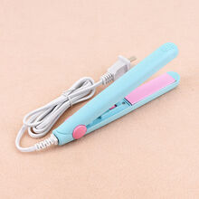 迷你电夹板女拉直发直卷两用直板夹刘海卷发棒迷小型懒人神器熨板 清新蓝 【单品纸盒】