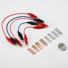 水果电池材料包 幼儿园大班中班科学区自制材料包水果发电小实验器材水果电池制作 水果电池实验(二极管+时钟)