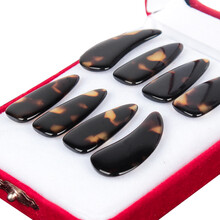 博聆（BOLING）BL-G025 古筝指甲专业演奏双弧儿童成人指甲双面弧古筝义甲 8只盒装 专业款-双弧小号