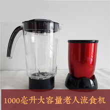 芯园家用电动料理机搅拌粉碎机饭菜流质鼻饲病人辅食胃管老人流食机 红色升级款1000毫升装 流食专用