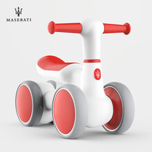 Maserati玛莎拉蒂儿童滑步车学步车儿童车1-2岁无脚踏滑行车扭扭车周岁礼品 红色