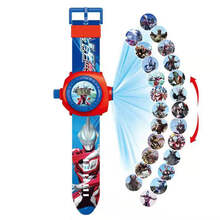 儿童玩具手表 3-6岁奥特曼幼儿园男女孩玩具卡通发光投影闪光手表 奥特曼/24图