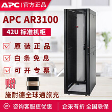 APC 施耐德 AR3100 42U 标准服务器 UPS网络机柜箱 交换机弱电监控 带侧板 加厚19