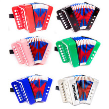 男孩女孩儿童小手风琴初学者音乐玩具乐器-岁入门生日礼物早教 白色 套餐2