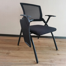 卡奈登 培训椅带写字板折叠培训桌椅 一体桌凳会议室椅子学生会议椅带桌板网布椅钢脚椅折叠培训椅 5个起订