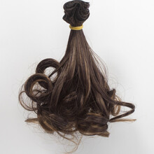 新品新品sd可儿AS娃叔bjd叶罗丽内扣梨花卷娃娃假发手工DIY发排15cm T2409THT30A 横长1米，竖长15厘米