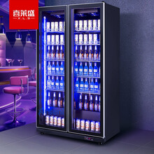 喜莱盛展示柜商用风冷啤酒柜 超市便利店饮料酒水保鲜冷藏柜大容量回弹门PJ1260F-2M