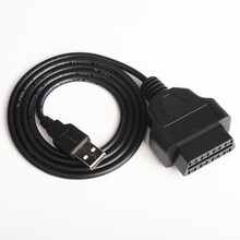 汽车电源转接线点烟器obd母头取电车充OBD2插头转USB接口连接线定制 obd母头转USB