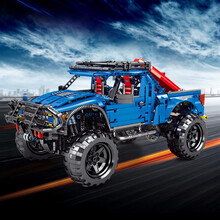 森宝（SEMBO）儿童城市汽车跑车模型拼装拼插积木玩具积械密码系列福特猛禽701990