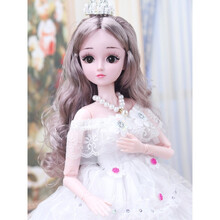 七夕情人节生日礼物玩具嘿喽芭比娃娃超大号套装丽萨冰雪奇缘爱莎公主玩偶艾莎玩具女孩定制款 (时尚版)丽萨公主 60厘米(眨眼音乐版)60件套(赠品A)-礼盒包装