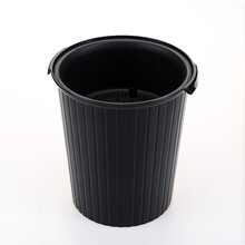 赢容 带过滤网塑料茶渣桶茶水桶功夫茶漏废水倒掉泡茶叶收纳垃圾桶小号 黑色2个装
