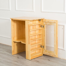 幼儿园实木口杯架儿童木质茶杯架茶水柜木制水杯柜学校水杯架柜 保温桶