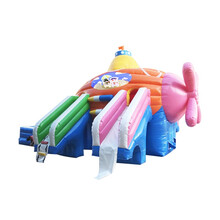 水上乐园充气城堡设备大型移动充气游泳池支架泳池儿童成人户外滑梯厂家 潜水艇7*11*5.2m