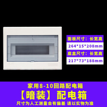 不锈钢明暗装回路配电箱商家用强电箱位开关箱电箱盒电控箱弱电箱 8-10回路【暗装】不锈钢