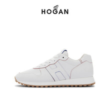 【春夏特惠】HOGAN男鞋2021春夏新款New Running系列复古运动鞋休闲跑鞋 浅灰色 41.5