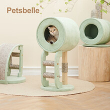 Petsbelle兽牌猫窝冬季封闭式宠物窝可拆洗猫咪窝宠物床猫房子猫咪保暖四季通用猫爬架小型 童真乐园猫爬架