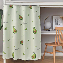 轻奢淑离（SHULI）大学生宿舍遮光帘上床下桌下铺桌帘男生寝室防风避光加厚帘子抖音网红SN018 牛油果绿（遮光布） 长2米*高1.2米