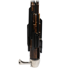 乐府诗（YUEFUSHI） 21簧d调紫竹黄铜烤漆扩音管专业演奏笙 21簧紫竹黑管铜斗笙 D调