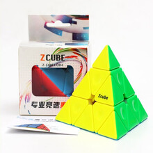 魅龙三阶金字塔魔方三角形异形魔方比赛专用学生初学顺滑益智玩具送教程 圆点金字塔