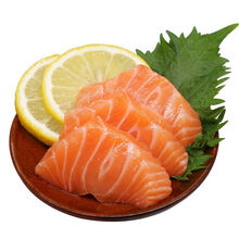 三文鱼(中段)刺身新鲜切割三文鱼生鱼片即食生吃日料生鱼片 4 份【去皮边角430克/份】