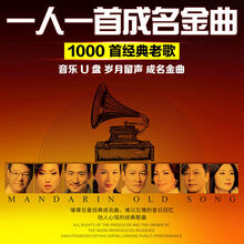 一人一首成名曲U盘经典怀旧老歌红豆 千千阙歌 大海 飘雪音频MP3 16G怀旧老歌999首