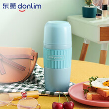 东菱（Donlim）焖烧杯304不锈钢保温杯真空焖烧壶小巧便携大容量焖烧罐保温饭盒闷粥桶保温壶焖烧罐 晴空蓝